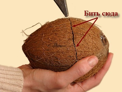 Как разбить кокос